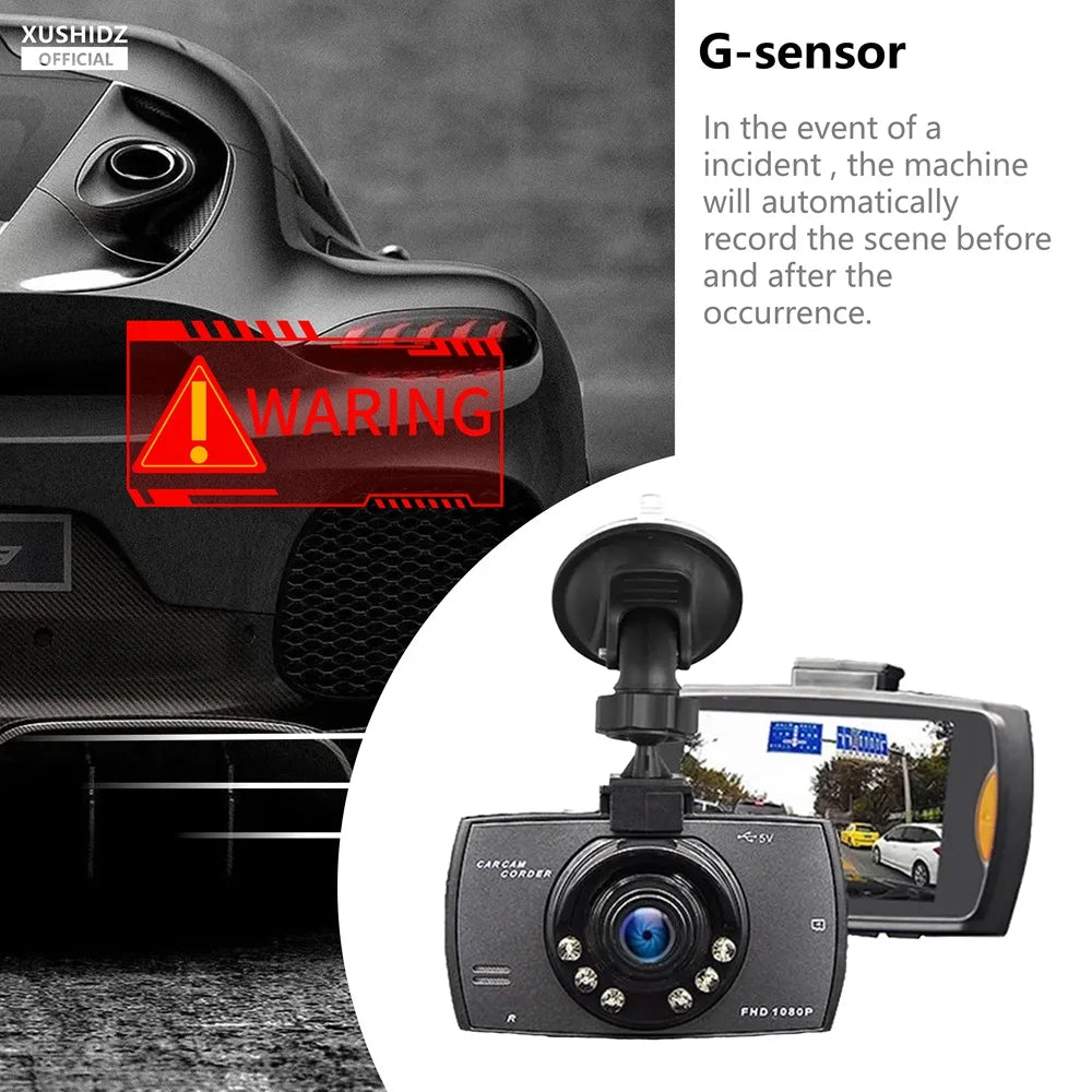 1080P Dash Camera – Night Vision Vehicle Recorder for Car Accident Security