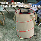 Foldable Outdoor Trash Can – Large Capacity Storage Bin for Camping and Laundry