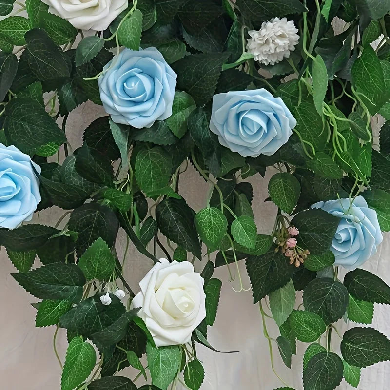 Artificial Rose Flowers – Stemmed Fake Roses for Wedding Bouquets and Decor