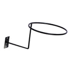 Wall Mounted Steel Helmet Rack – Black and White Hanger for Motorcycle Gear
