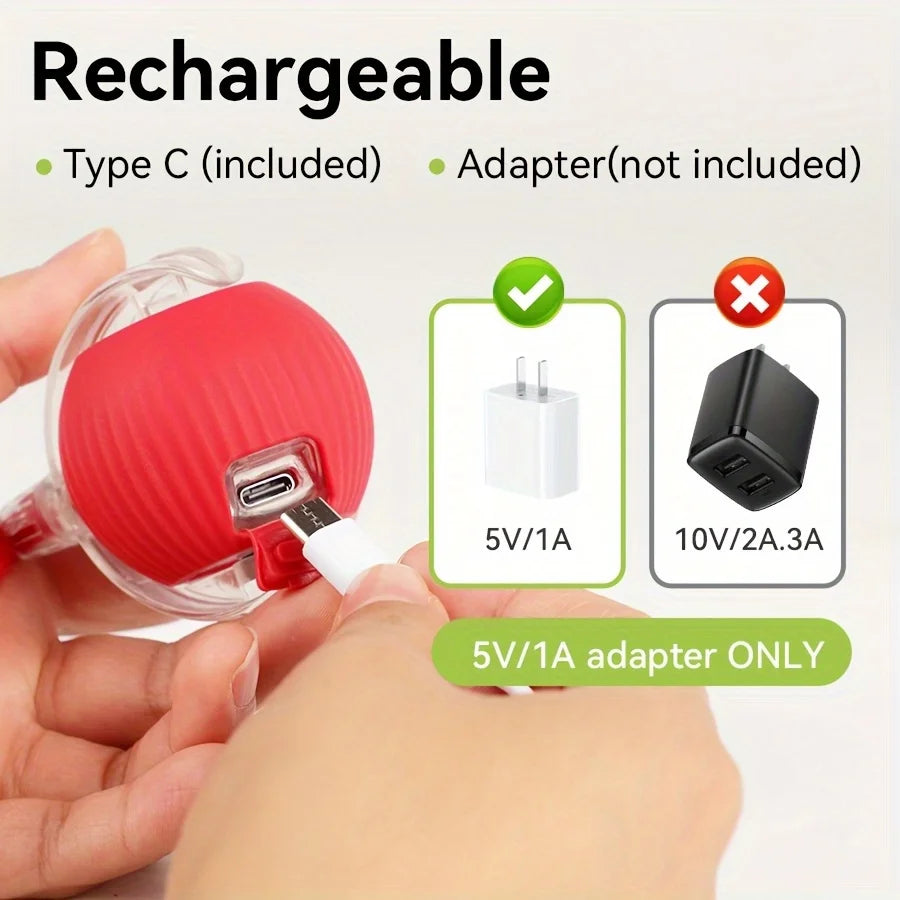 Interactive Rolling Cat Ball – Rechargeable Smart Toy for Pet Exercise