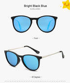 Vintage Round Kids Sunglasses – Polarized Metal UV400 Eyewear for Outdoor Play