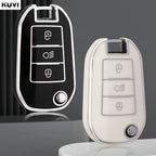 TPU Car Flip Key Case – Protective Shell for Peugeot and Citroen Accessories