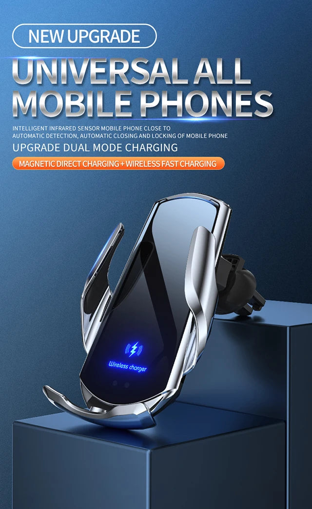 Wireless Car Phone Mount – Adjustable Bracket for Mercedes Benz W204