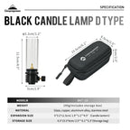 Aluminum Atmosphere Candle Light – Portable Lamp for Outdoor Camping