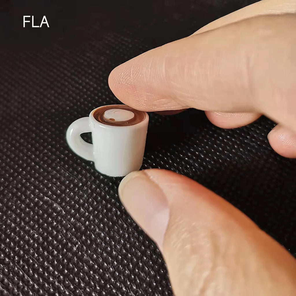 Miniature Resin Coffee Cups – Kawaii DIY Craft Decor for Phone Case Art