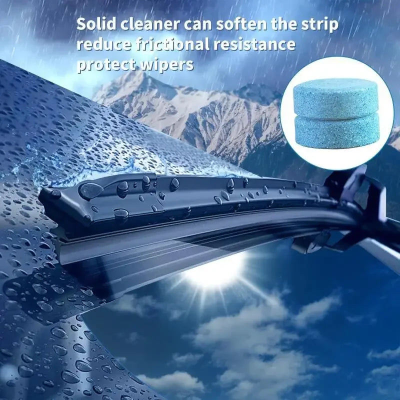 Effervescent Wiper Fluid Tablets – Concentrated Cleaner for Car Windshields