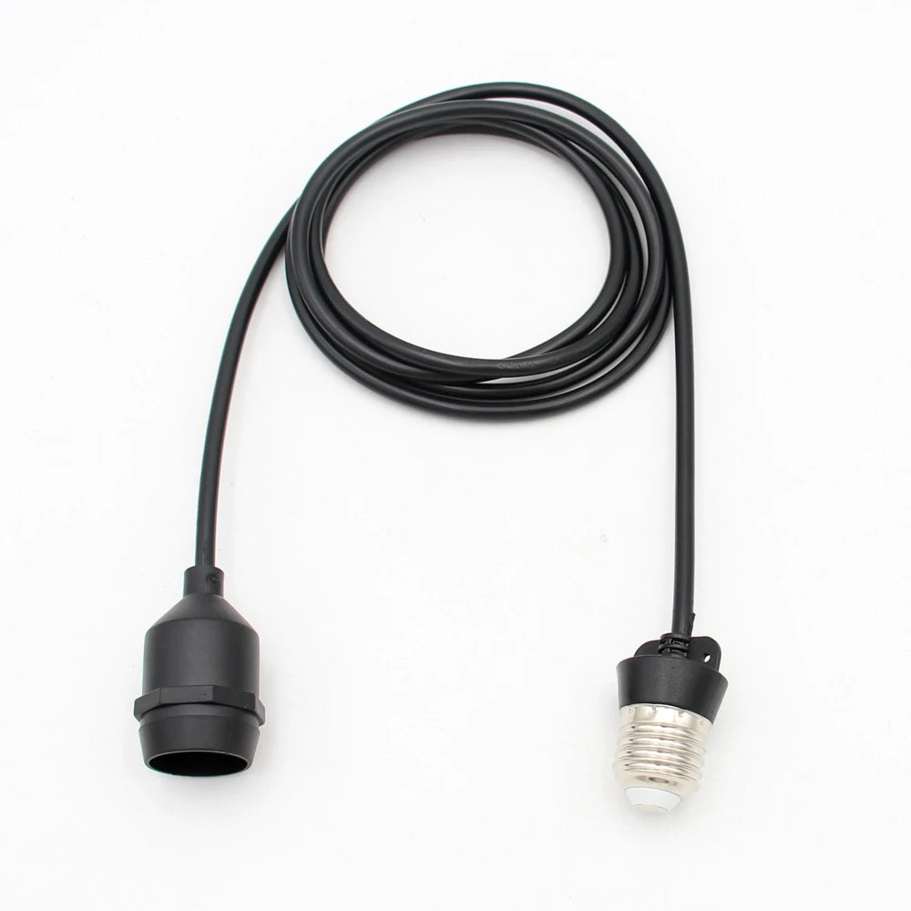 Waterproof E27 Lamp Socket – Outdoor Extension Cord for Garden Lighting