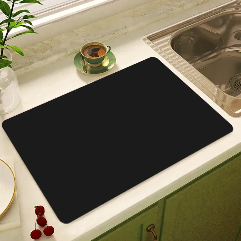 Absorbent Kitchen Drying Mat – Large Antiskid Pad for Tableware and Bathroom