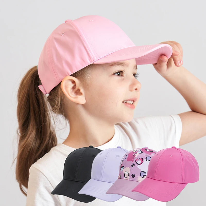 Adjustable Kids Baseball Cap – Sun Protection Hat for Outdoor Summer Travel