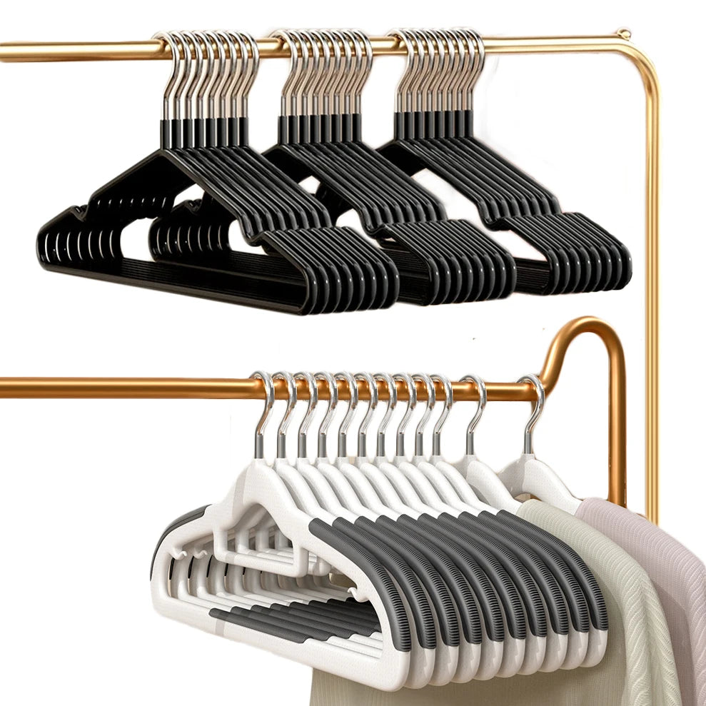Non-Slip Metal Clothes Hangers – Round Notch Design for Suit and Coat Storage
