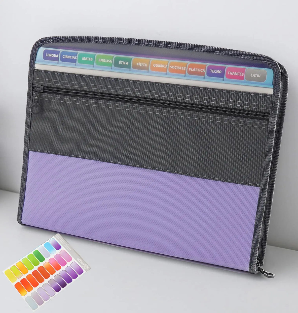 Expanding Accordion File Organizer – 13 Pockets with Zipper for Office