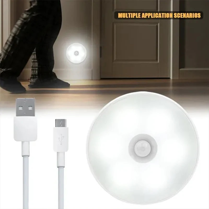 USB Rechargeable LED Motion Sensor Light – Wireless Under Cabinet Lamp