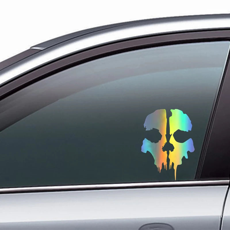 Call of Duty Ghost Skull Decal – Waterproof Vinyl Sticker for Car Windows