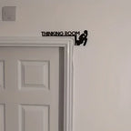 Thinking Room Toilet Sign – Modern Wall Mount Plaque for Bathroom Decor
