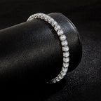S925 Sterling Silver Zirconia Tennis Bracelet – 4mm Jewelry for Wedding Gift