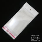 Self-Sealing Cellophane Bags – Transparent Adhesive Packaging for Gifts and Treats