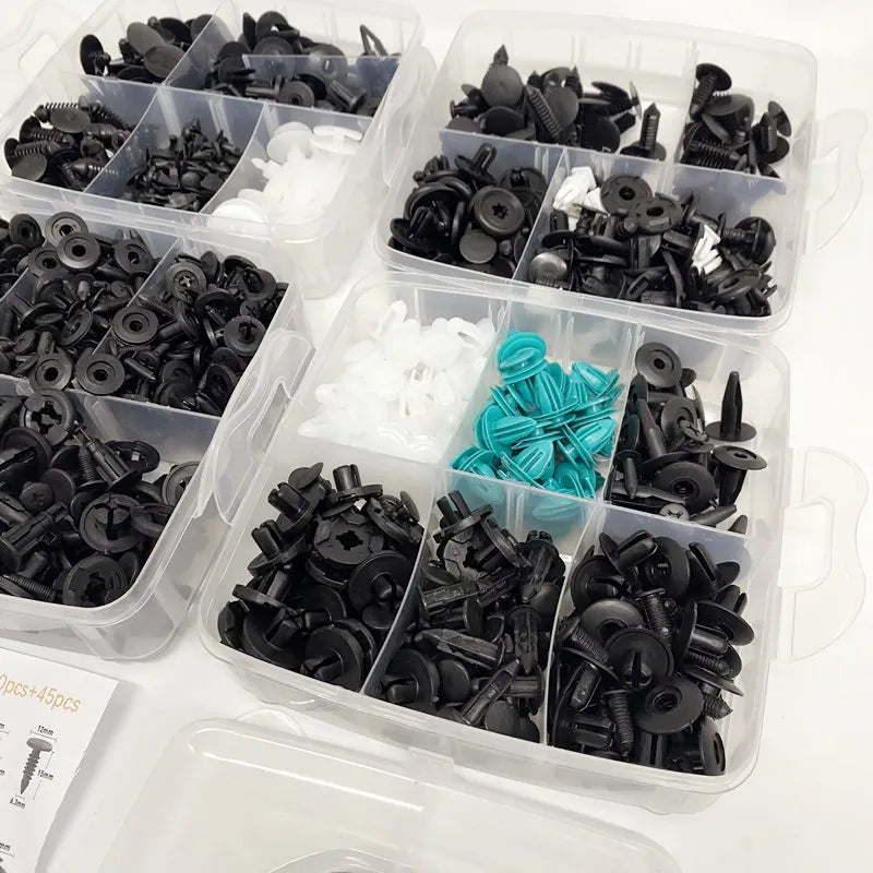 Automotive Plastic Fastener Kit – Bumper and Fender Rivet Retainers for Car Repair