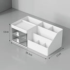 Transparent Cosmetic Organizer – Desktop Storage Drawers for Office Desks