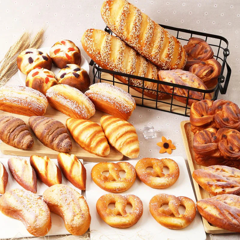 Artificial Bread Food Model – Realistic Fake Doughnut for Bakery Decor