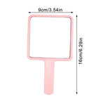 Handheld Square Makeup Mirror – Portable Vanity Mirror for Salon and Travel