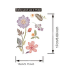 Floral PVC Wall Decal – Removable Waterproof Sticker for Home Decor