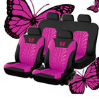 Butterfly Embroidered Car Seat Covers – Universal Auto Interior Accessories