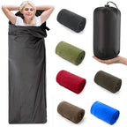 Fleece Sleeping Bag – 180x80cm Thermal Liner for Outdoor Camping and Travel