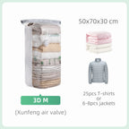 Cubic Vacuum Storage Bags – Large Plastic Compression Seals for Travel Packing