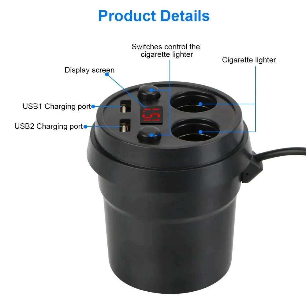 Dual USB Car Charger – 3.1A Fast Power Adapter for Mobile Devices