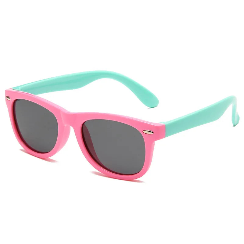 Silicone Kids Sunglasses – UV400 TR90 Goggles for Outdoor UV Protection