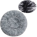 Plush Round Pet Bed – Soft Warm Nest for Large and Medium Dogs or Cats