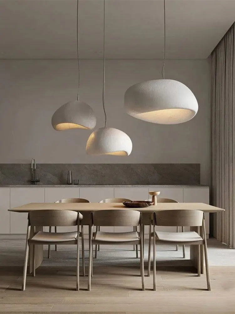 Wabi Sabi Pendant Light – Nordic Minimalist Chandelier for Dining Room Decor