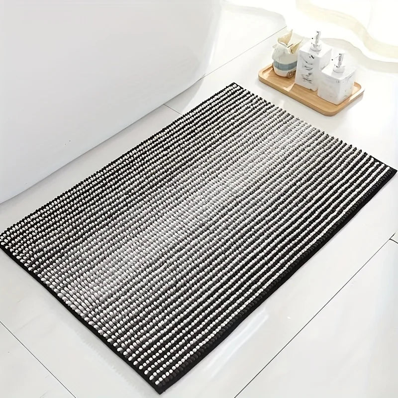 Absorbent Bathroom Rug Set – Non-Slip Fluffy Mats for Home Bath Decor