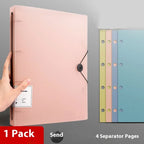 Four Hole A4 Binder – Durable Data Storage Folder for Office Notes