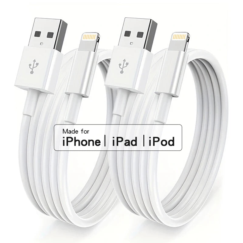 MFi Certified Lightning Charging Cable – USB A Data Cord for iPhone Devices