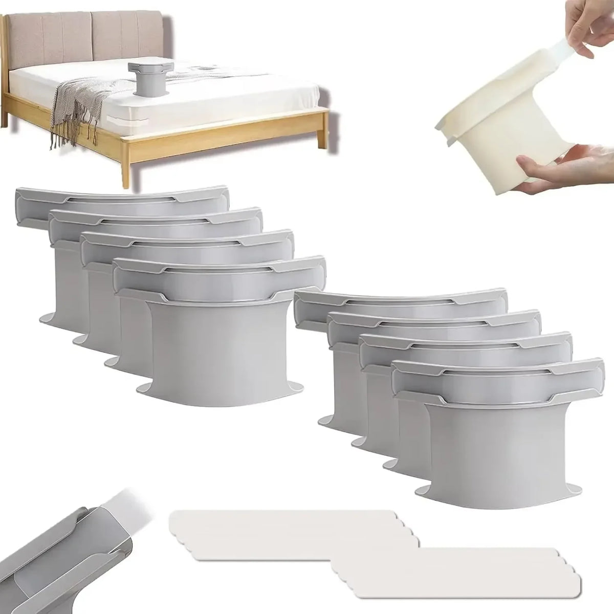 Heavy Duty Bed Sheet Clips – Adjustable Corner Grippers for Mattress Linens