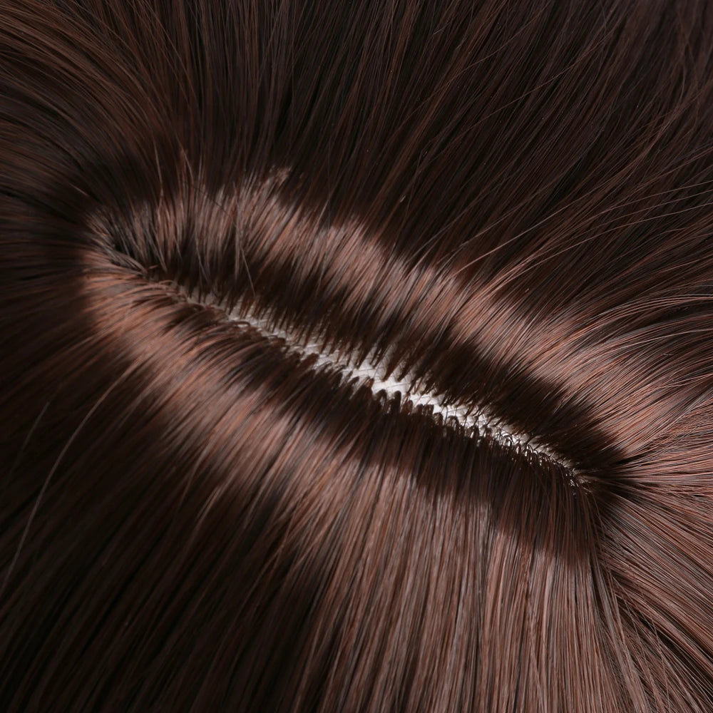 Long Straight Synthetic Wig – 26-Inch Colored Hair for Cosplay Halloween