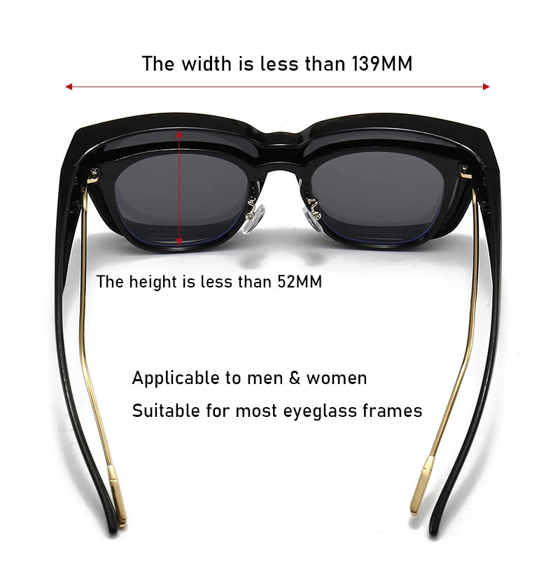 Polarized Fit-Over Sunglasses – Anti-Glare Eye Wear for Night Driving