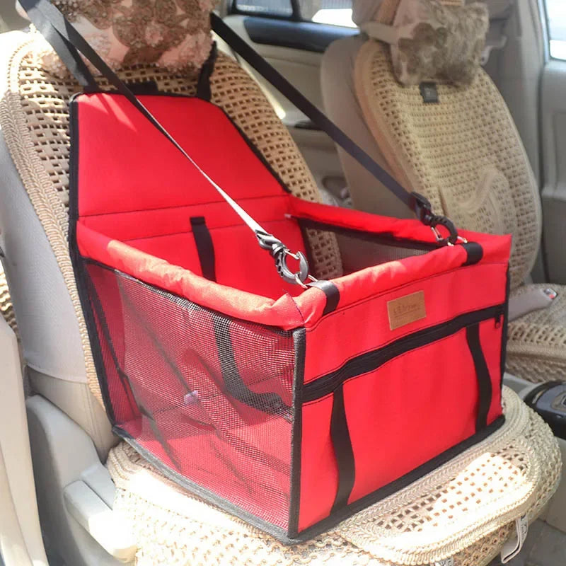 Waterproof Pet Car Seat Bag – Foldable Mesh Carrier for Travel Accessories