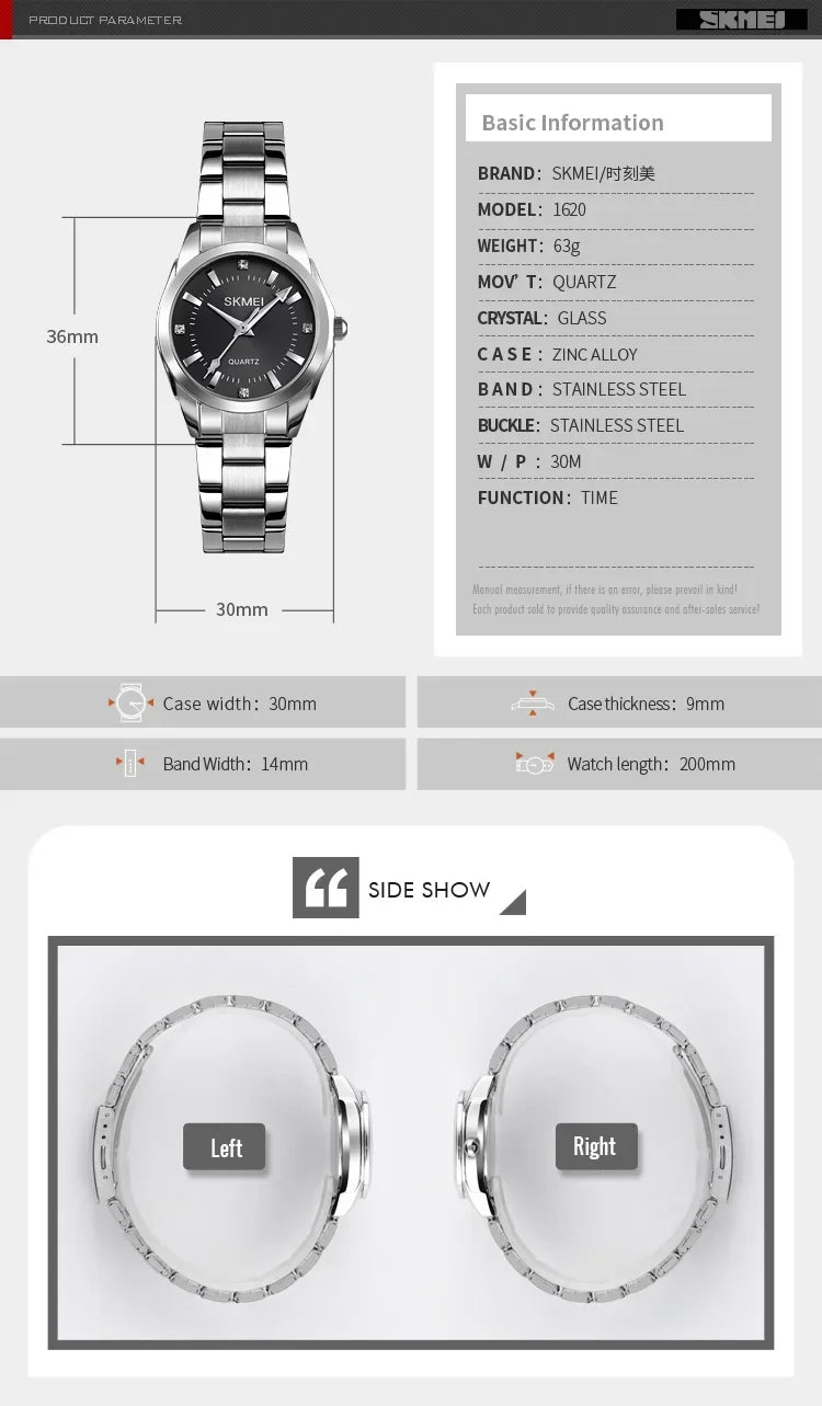 Minimalist Quartz Watch – Slim Analog Wristwatch for Women