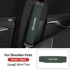 Suede Seat Belt Pads – Shoulder Protection for Hyundai Interior Comfort