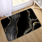 Abstract Marble Bath Mat Set – Geometric Non-slip Rugs for Bathroom Decor
