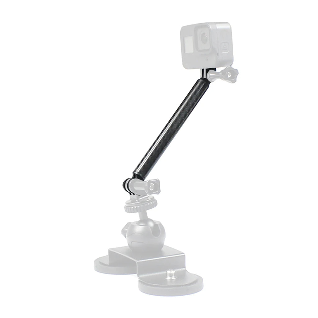 Carbon Fiber Helmet Extension Arm – Selfie Mount for GoPro and Insta360
