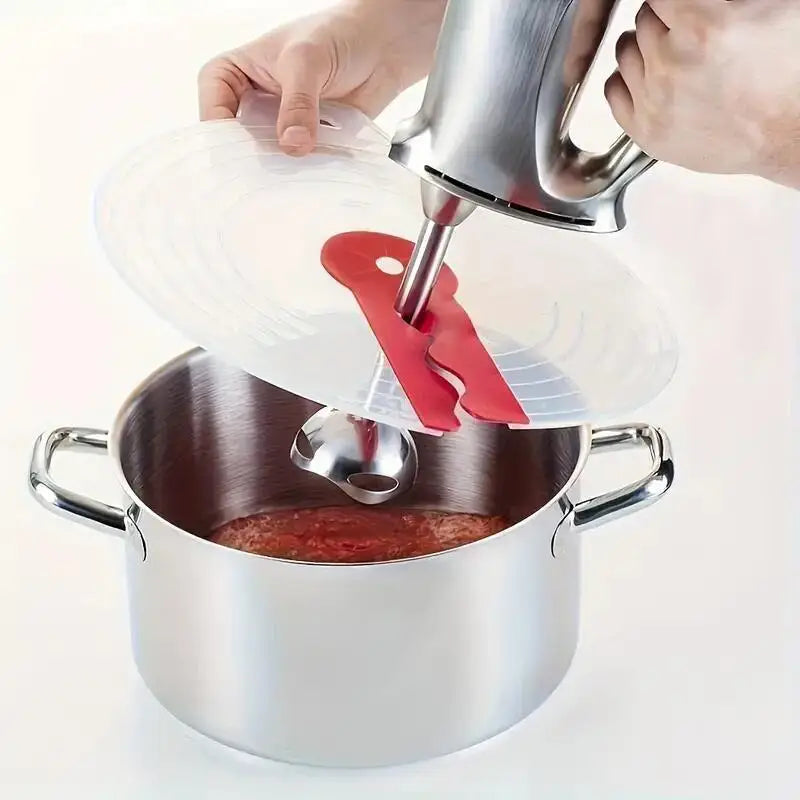 Silicone Mixing Bowl Splatter Guard – Splashproof Lid for Baking and Cooking