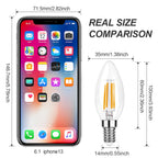 Dimmable Candelabra LED Bulbs – Warm White Lighting for Chandeliers
