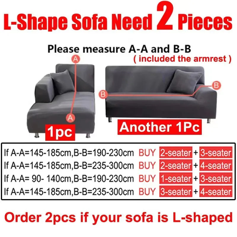 Stretch Milk Silk Sofa Cover – Fitted Couch Slipcover for Living Room Furniture
