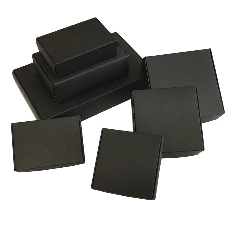 Square Kraft Gift Boxes – Multi Size Paper Containers for Wedding Favors