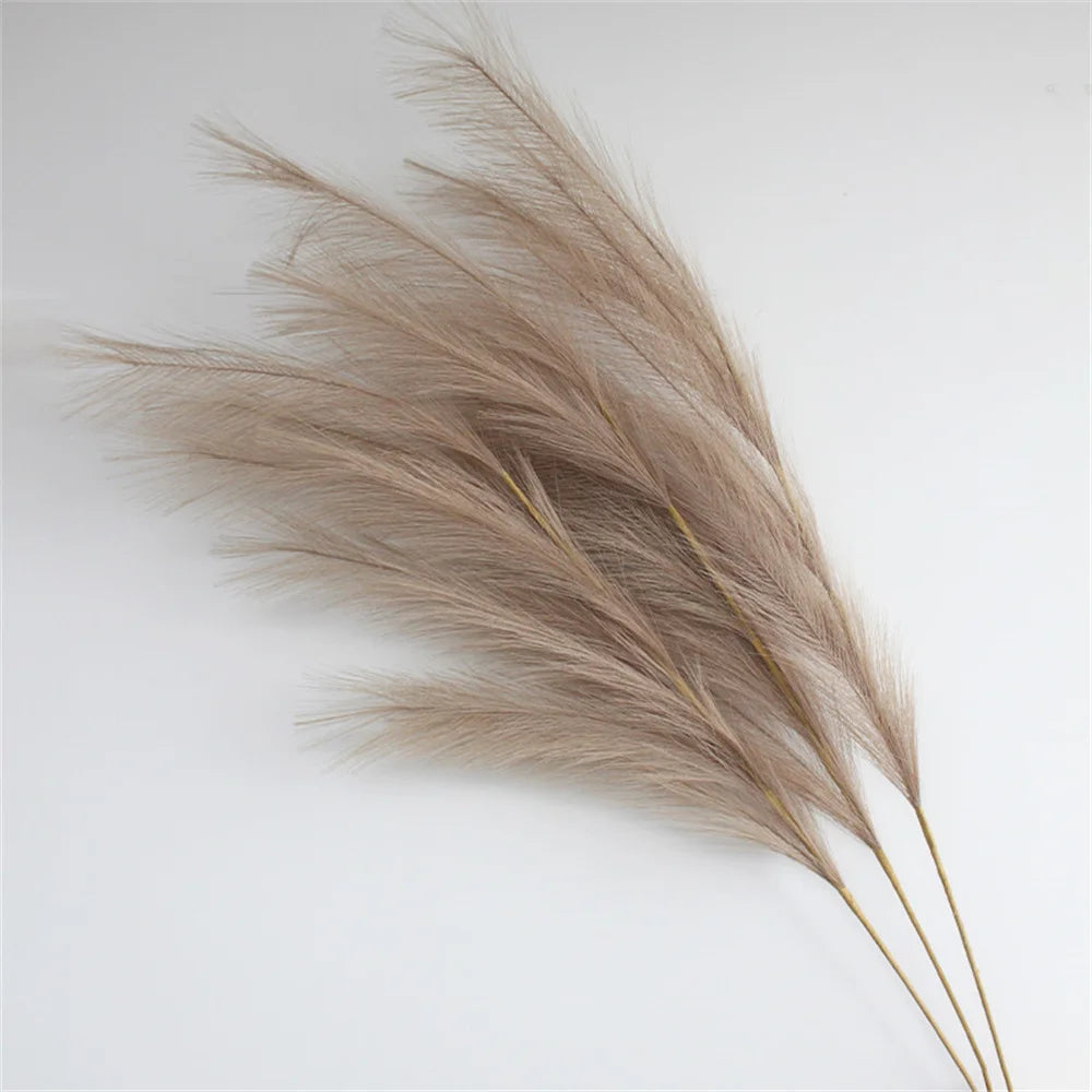 Artificial Pampas Grass – 39 Inch Faux Reed Stems for Boho Home Wedding Decor