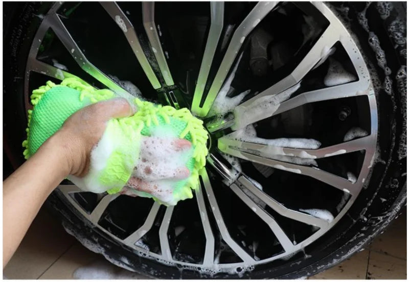 Microfiber Car Wash Sponge – Scratch-Free Mitt for Auto Detailing